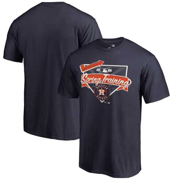 Men's Houston Astros Fanatics Branded Navy 2017 MLB Spring Training Logo T-Shirt,We sell and wholesale Men's Houston Astros Fanatics Branded Navy 2017 MLB Spring Training Logo T-Shirt on line form chian!